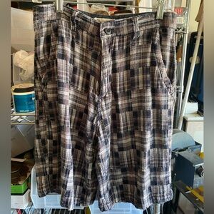 Gray Plaid Shorts